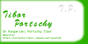 tibor portschy business card